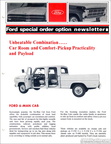 1969 Ford Special Order Option Newsletter - Ford 6-man Cab (Crewcab)