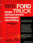1970 Ford Truck newspaper advertising clipart foldout flier