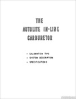1970 Autolite Inline Carb manual