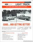 1972 Ford Light Truck Sales Features salesman's data pages