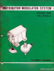 1970 Ford Distributor Modulator System handbook