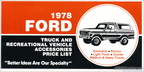 1978 Ford Truck Accessories Price List